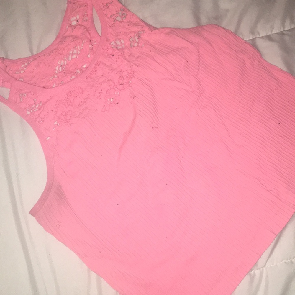Hot pink crop top